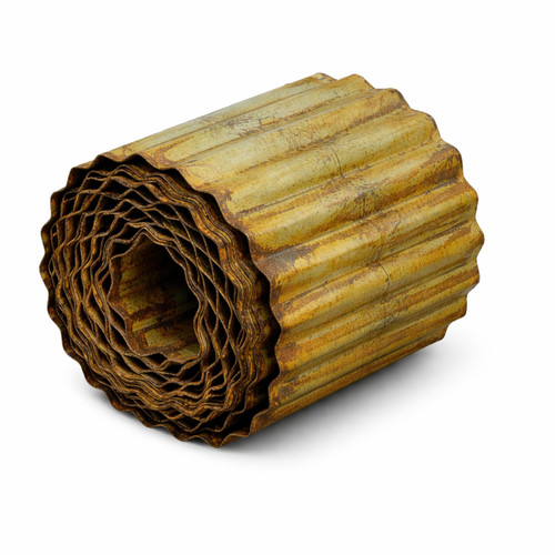 Corrugated metal garden edging - garden,