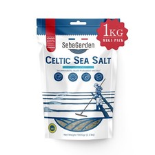 Celtic sea salt 1 kg,  Certificated Organic,  82 Minerals, Unwashed Unrefined