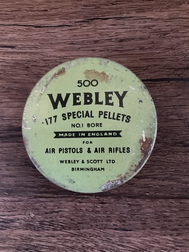 Early vintage tin webley - an, of