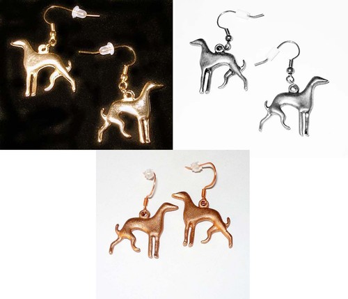 Earwires greyhound whippet - or,