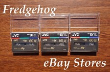 3 x QUALITY JVC DVM-60  MINI DV DIGITAL VIDEO CAMCORDER TAPES / CASSETTES