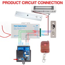 280kg 650lb Holding Force Electric Magnetic Lock Door Gate Entry Access Control