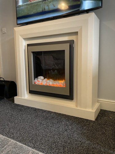 Modern fireplace cosmetic fire - cosmetic,