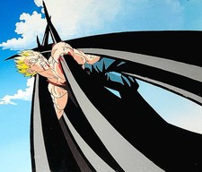 Dragonball GT : SSJ Vegeta animation cel W Background Akira Toriyama