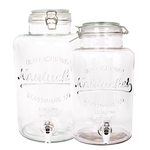 Glass drinks dispenser - glass,