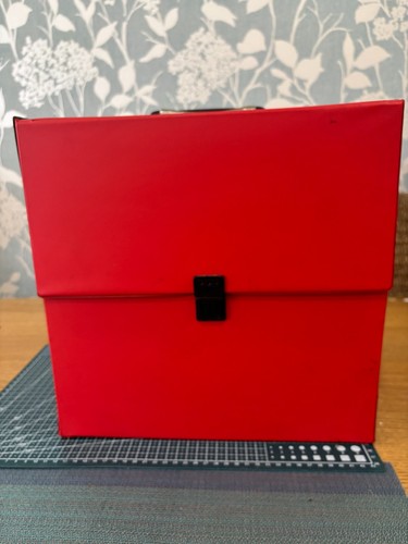 Vintage red vinyl record - vintage,