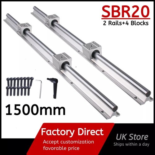 2pcs sbr20 1500mm linear guide - 1500mm,