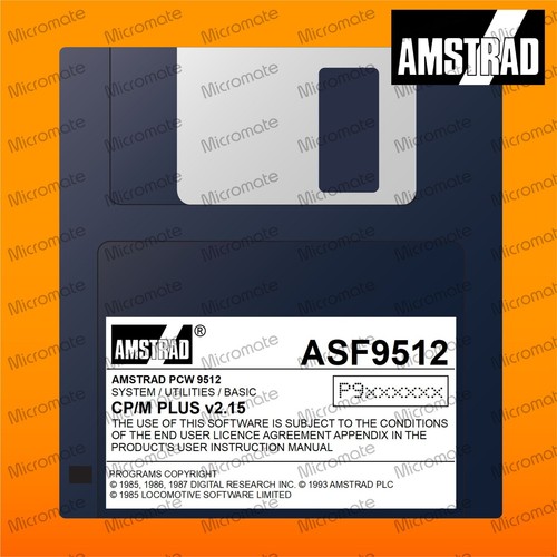 Amstrad pcw 9512 cpm - cp/m, cpm+