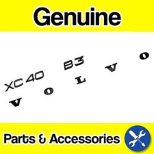 Genuine Volvo XC40 Black Edition Tailgate Emblem Kit (XC40, Volvo + B3)