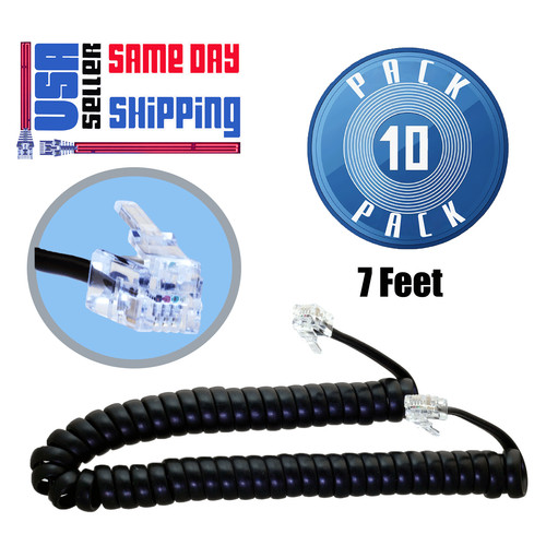 Pack black foot telephone - 10, 7