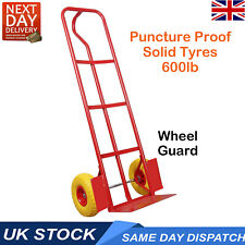 Sack Truck Trolley 600lb Heavy Duty Puncture Proof Hard Wheels Industrial Cart