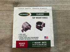 Weaver Classic Top Mount Rings
