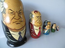 196B. Vintage Wooden Russian