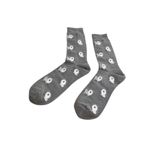 Samoyed dog socks gift - samoyed,