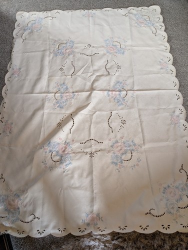 Vintage embroidered tablecloth - vintage,