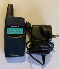 WORKING Ericsson T28 World (10/2000) - Metropolitan Blue - GSM Retro Flip Phone