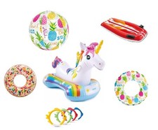 Inflatable Swim Pool Floats Swimming Ride On Water Beach Toys Lilo Kids Children