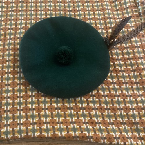 Vintage forest green - forest, beret