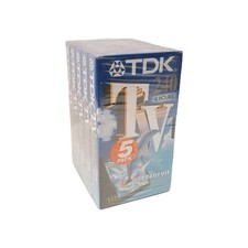 5 TDK VHS E-240 TV240 4 Hour