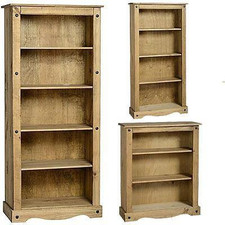 Corona Bookcase Solid Pine