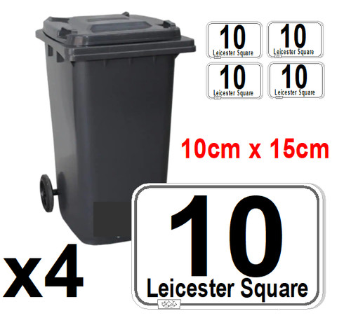 Wheelie bin sticker house - bin,