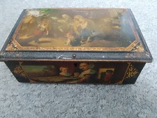 Vintage Tin Tea Caddy with