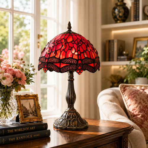 Vintage tiffany style stained - tiffany,