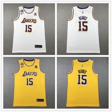 Men's Vest Los Angeles Lakers NO.15 Reaves Adult Sports Top Stitched