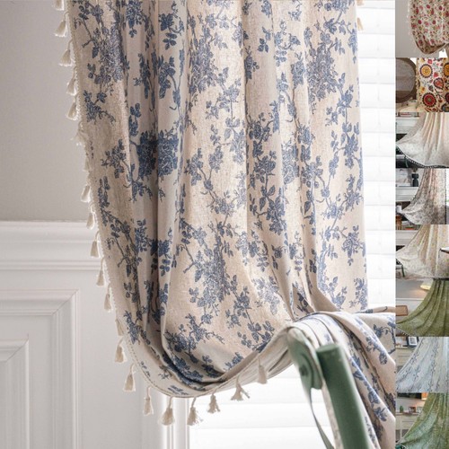 New floral curtain single - new,