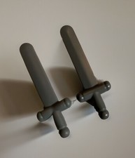 Lego 2 x Schwert altdunkelgrau