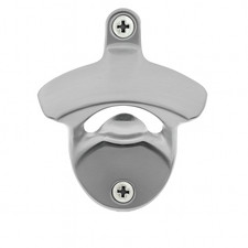 Bottle Opener Wall Mounted Metal Heavy Duty Bar Pub Restaurant - Stainless Steel