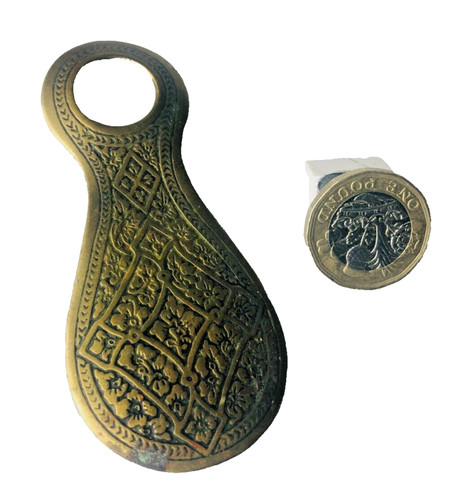 Brass shoe horn indian metal - horn,