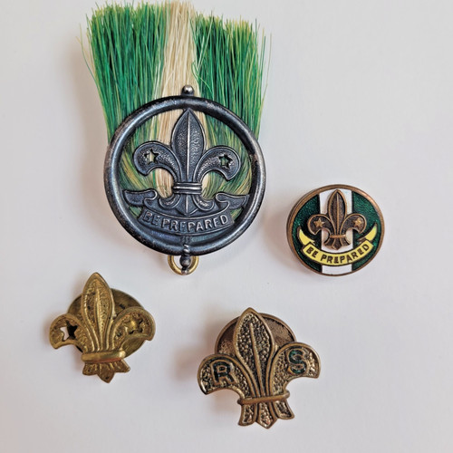 Vintage scout badges c1920s - scout,