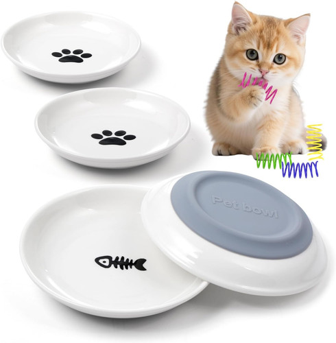 Cat bowls ceramic - ceramic, food