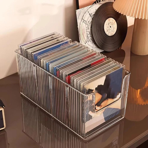 Spacious vinyl record display - record,