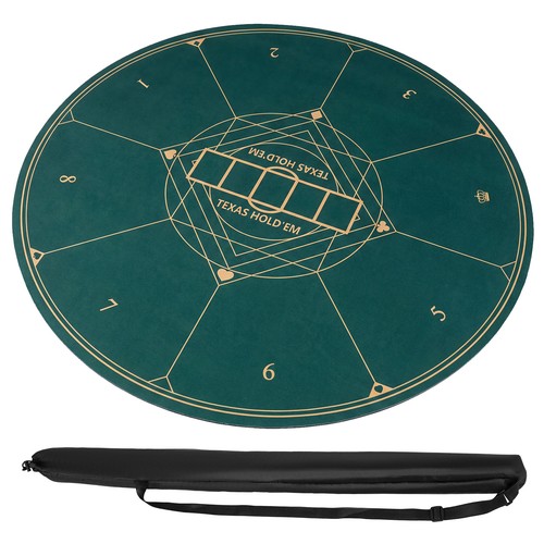100cm round poker - poker, green