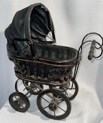Vintage wicker baby - wicker, doll