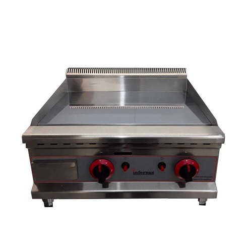 50cm flat griddle - chrome, plate