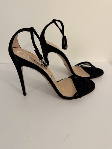 Gucci logo suede heeled - gg,