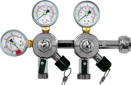 Co2 pressure regulator dual - co2,