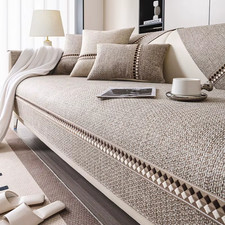 Cotton Linen Solid Color Sofa