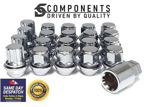 Silver volvo alloy wheel nuts - wheel,