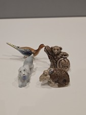 WADE NEW ENGLAND FIGURINES COLLECTION OF 4 VINTAGE GLAZED ANIMALS