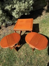 G Plan Astro Teak Nest of 3 Tables MCM Mid Century Retro Vintage RARE!!!!