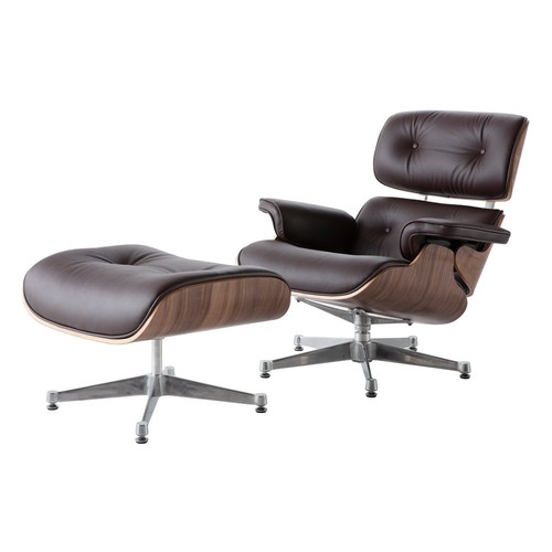 Lounge chair ottoman brown - lounge,