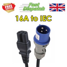 16A IP44 2P+E CEE Plug to IEC