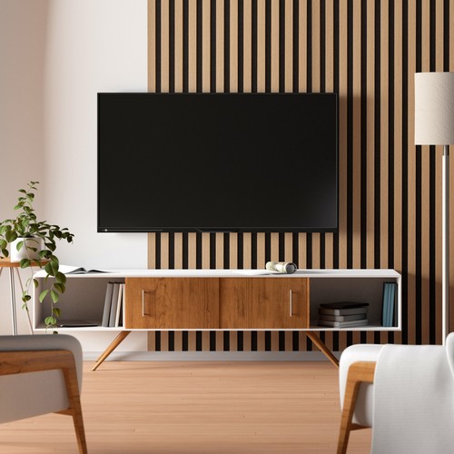 Wall panel wood slat oak - wall,