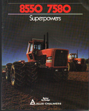 Allis-Chalmers 8550 and 7580 Articulated Tractors Brochure Leaflet