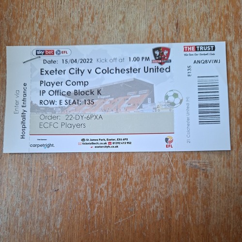 2022 exeter city - 15/4/2022,