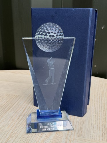 Crystal glass golf - crystal, trophy